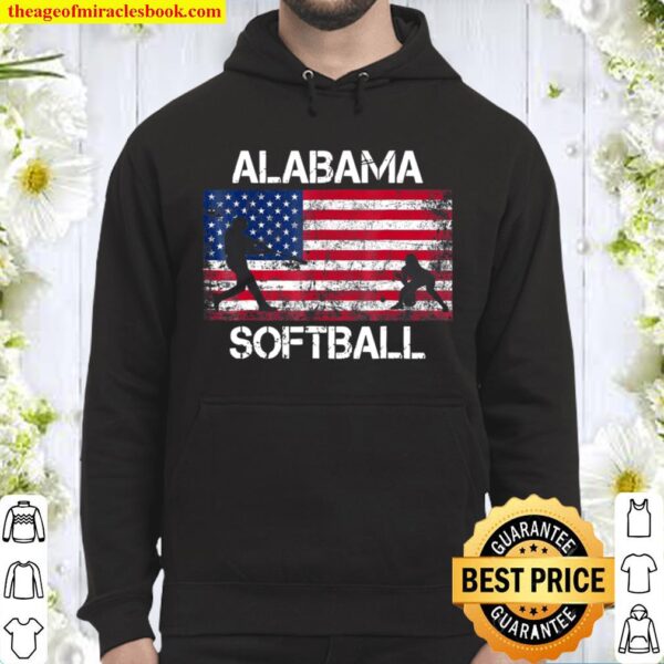 Alabama Softball Team American Flag Gif Hoodie