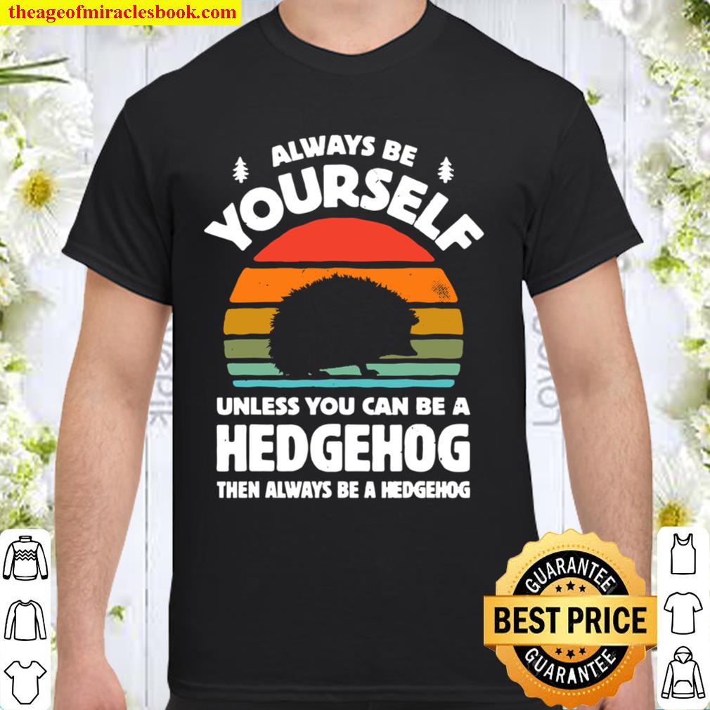 Always Be Yourself Unless You Can Be A Hedgehog Vintage new Shirt, Hoodie, Long Sleeved, SweatShirt