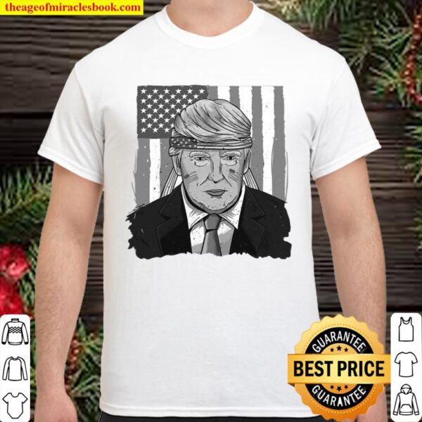 America Ribbon Usa Flag Donald Trump 2020 Graphic Shirt