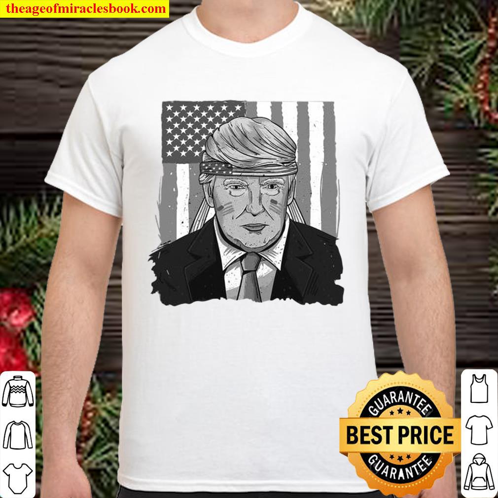 America Ribbon Usa Flag Donald Trump 2020 Graphic limited Shirt, Hoodie, Long Sleeved, SweatShirt