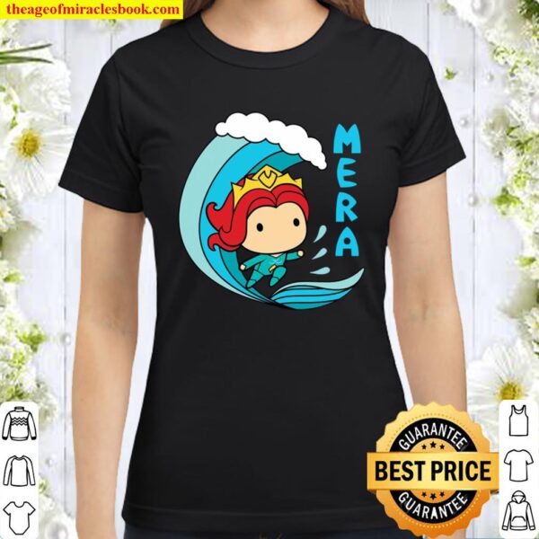 Aquaman Movie Chibi Mera And Mermaid Wave Classic Women T-Shirt