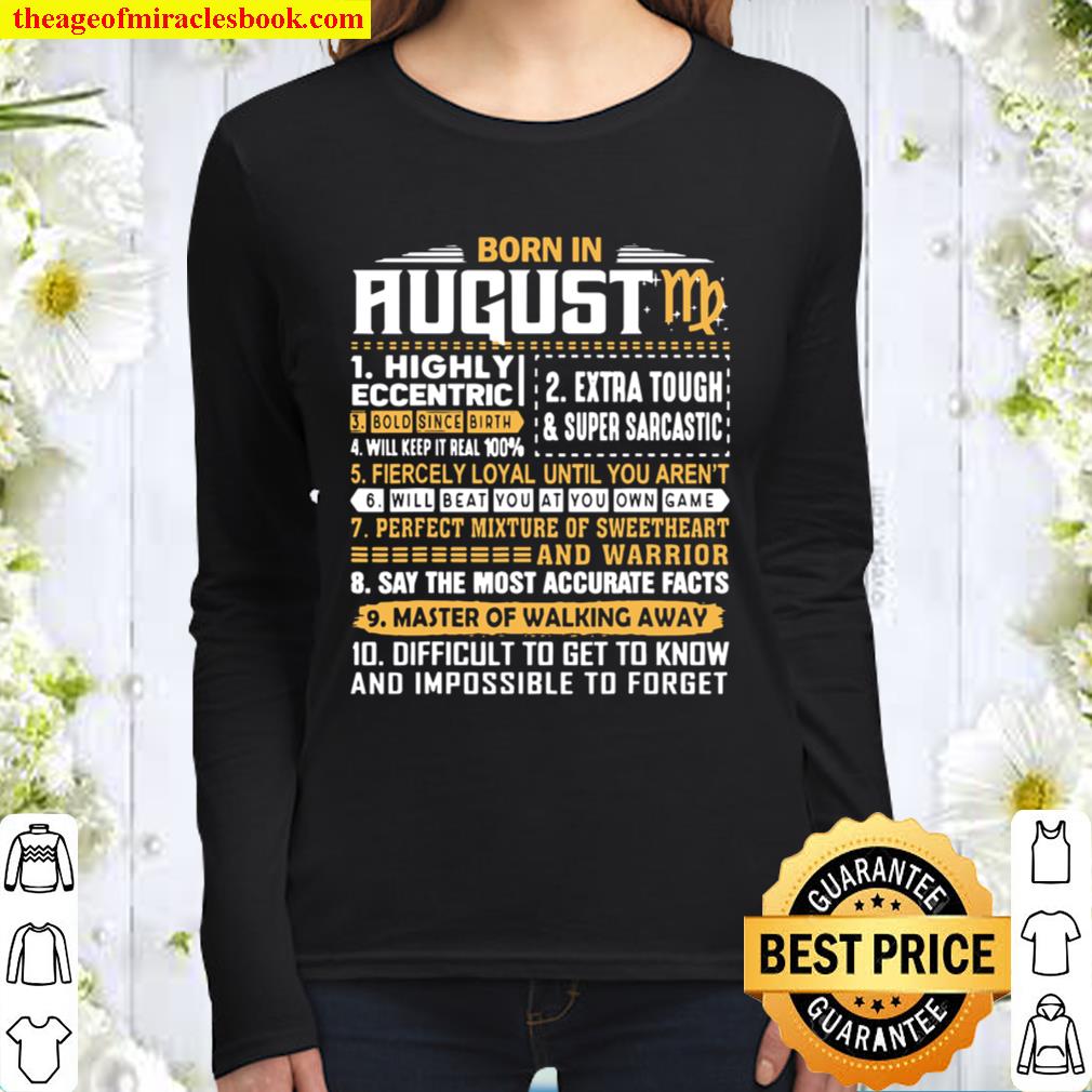 August Birthday Gifts Born In August Virgo Women Long Sleeved
