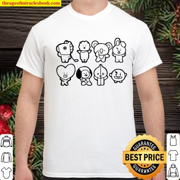 BTS Bt21 Hoodie Sweatshirt Kpop Sweater BTS Army BTS Gift Shirt
