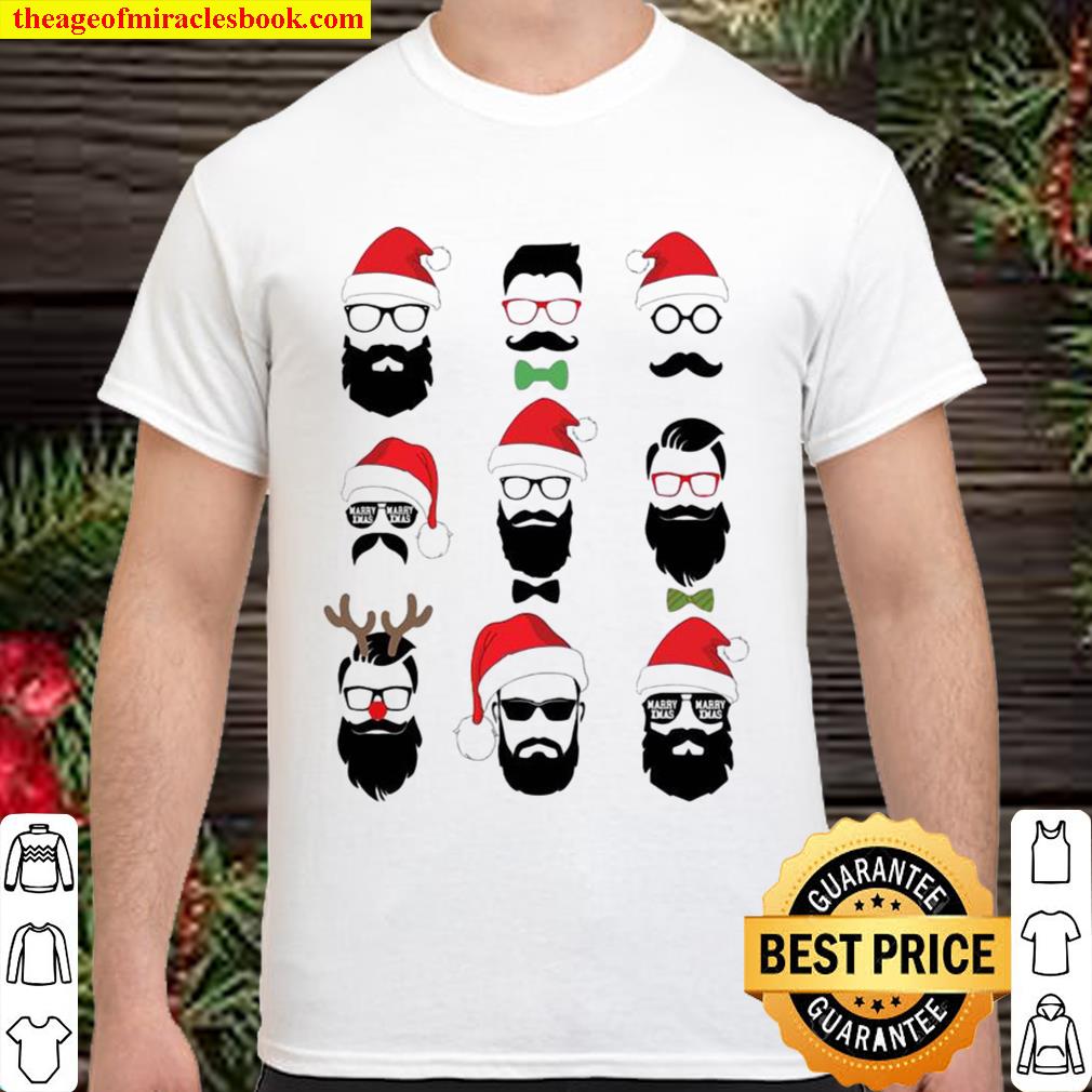 Beards hat Santa Merry Christmas 2020 Shirt, Hoodie, Long Sleeved, SweatShirt
