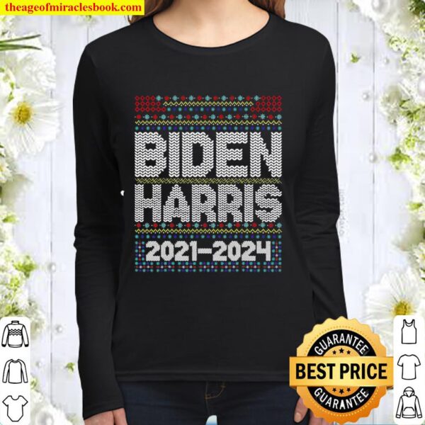 Biden Harris 2020 2021 President Election Ugly Christmas Women Long Sleeved