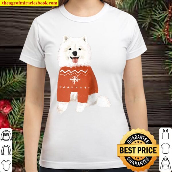 Biff the Samoyed Winter Merch Raglan Baseball Classic Women T-Shirt