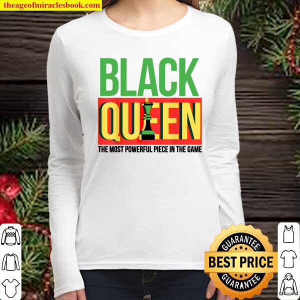 Black Queen The Most Powerful Piece In The Game Melanin Love Women Long Sleeved