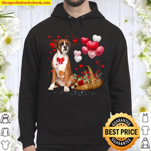 Boxer Valentines Day Shirt Funny Dog Valentine Gift Hoodie