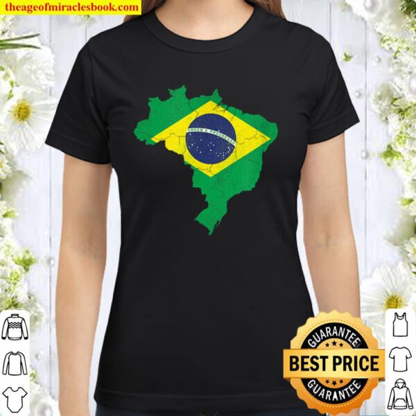 Brazil Flag [distressed] Classic Women T-Shirt