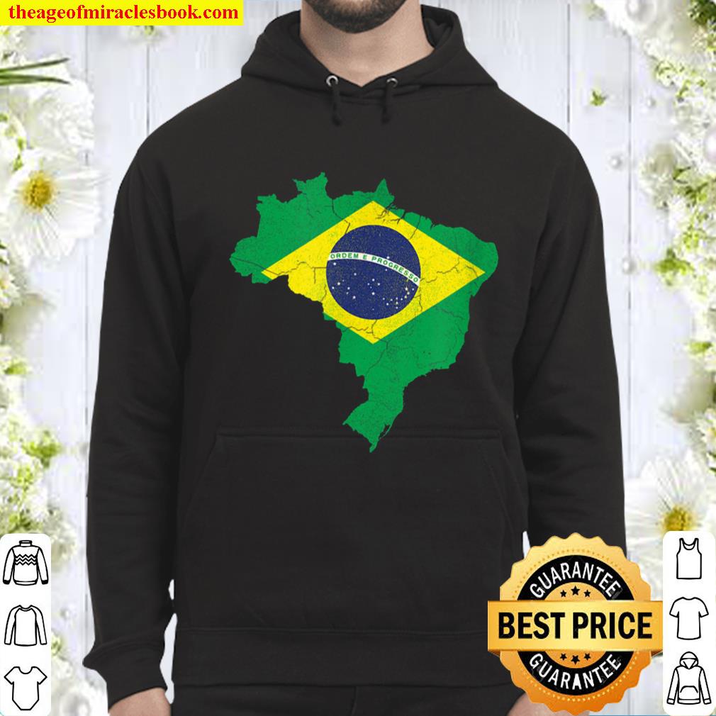Brazil Flag [distressed] Hoodie