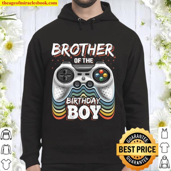 Brother of the Birthday Boy Matching Video Game Birthday Hoodie