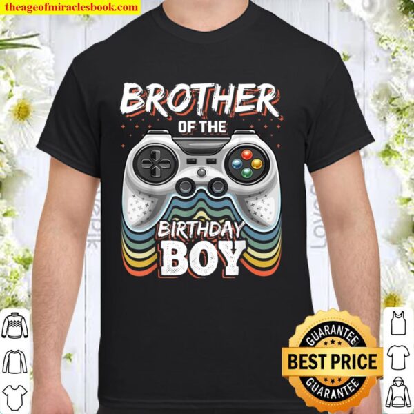 Brother of the Birthday Boy Matching Video Game Birthday Shirt