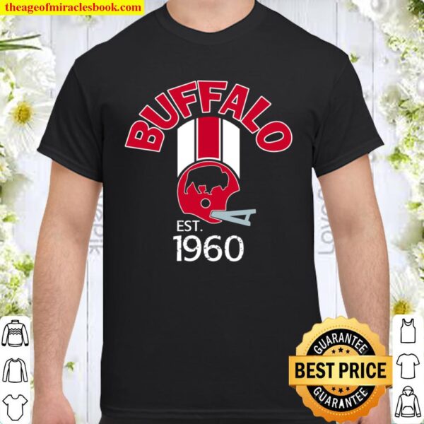 Buffalo Helmet Stripe Varsity Style Retro 1960 Football Shirt