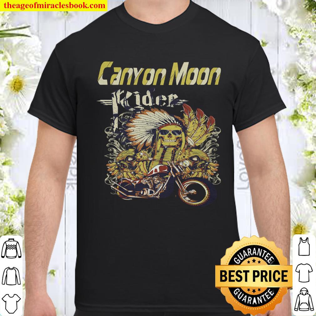 Canyon Moon Motorcycle Shirt, Canyon Moon Rider Motorcycle Shirt, Unisex Heavy Cotton Tee Shirt