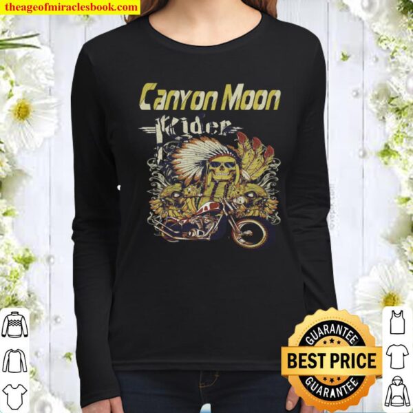 Canyon Moon Motorcycle Shirt, Canyon Moon Rider Motorcycle Shirt, Unis Women Long Sleeved