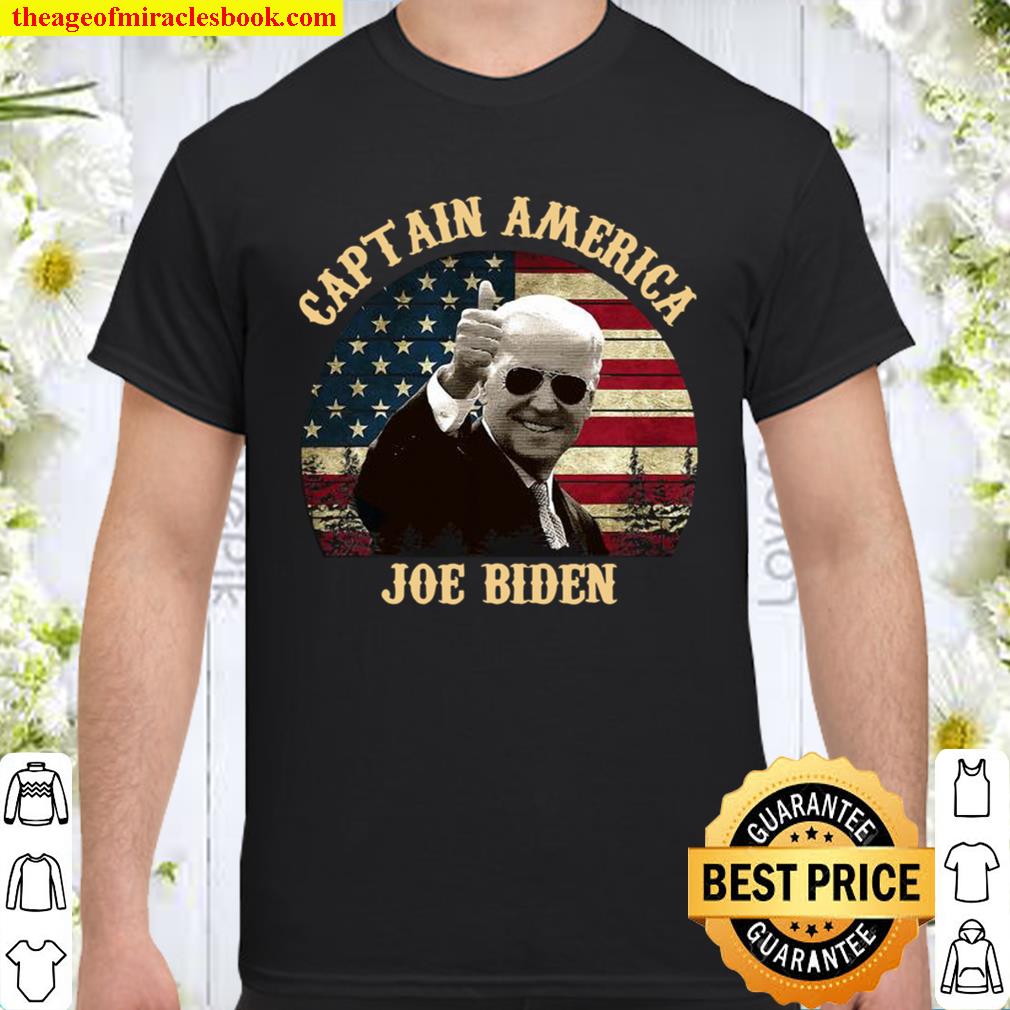 Captain America Joe Biden For President American Flag Vintage new Shirt, Hoodie, Long Sleeved, SweatShirt