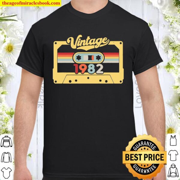 Cassette Vintage 1982 – 38 Years Old Gift – 38Th Birthday Shirt