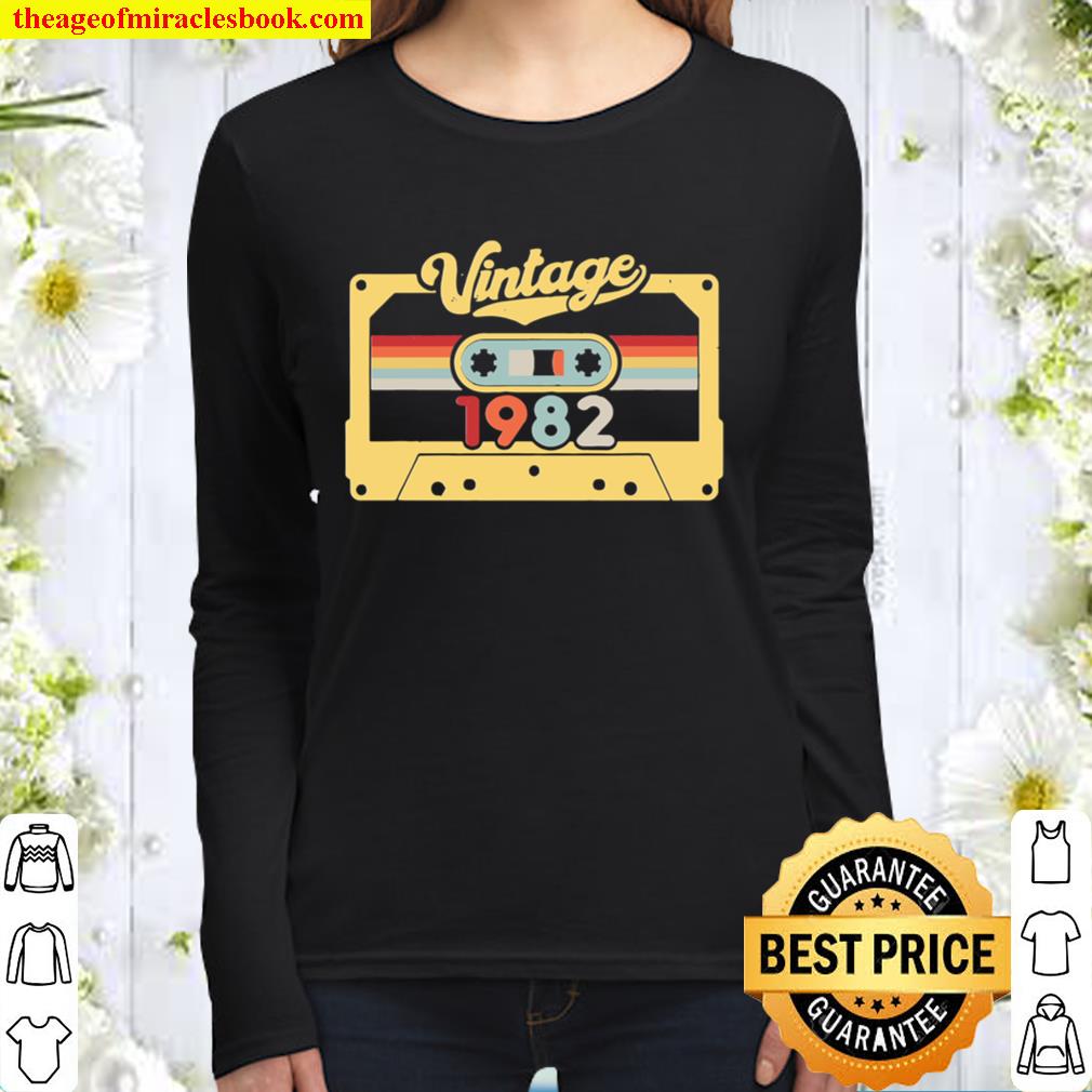 Cassette Vintage 1982 – 38 Years Old Gift – 38Th Birthday Women Long Sleeved