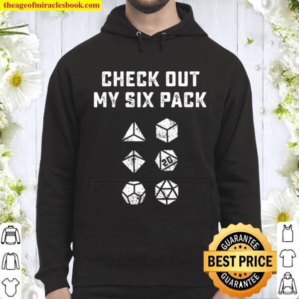 Check Out My Six Pack D20 Dice Dragons RPG Gamer DM Gift Hoodie