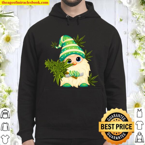 Christmas Gnome Weed Green Cannabis Gnome Xmas Lover Gift Hoodie