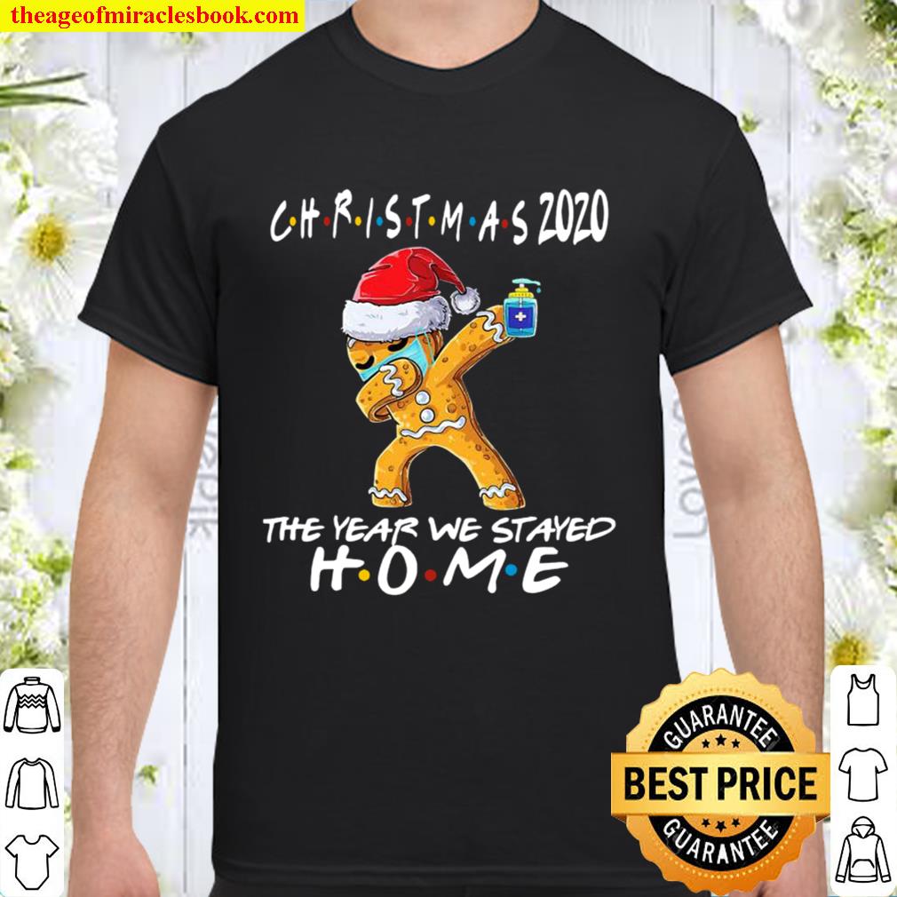 Christmas The Year We Stayed Home 2020 Quarantine Gingerbread Pajama hot Shirt, Hoodie, Long Sleeved, SweatShirt