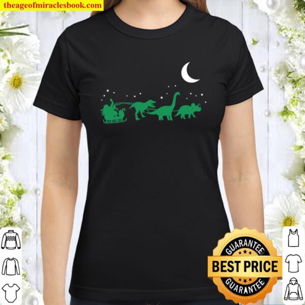 Christmas dinosaur shirt, Dinosaur Shirt, Christmas Dinosaur, Toddler Classic Women T-Shirt