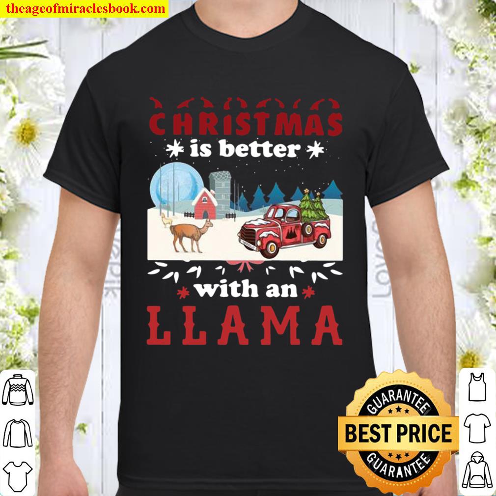 Christmas is better with an LLAMA hot Shirt, Hoodie, Long Sleeved, SweatShirt