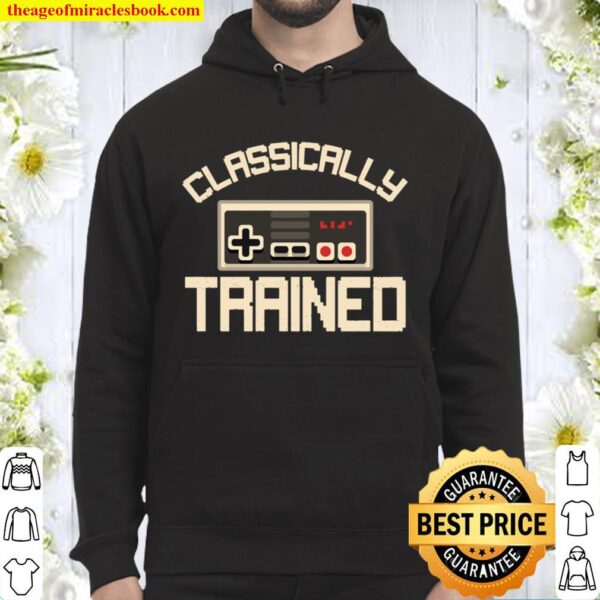 Classically Trained Video Game Retro Vintage Distressed Hoodie