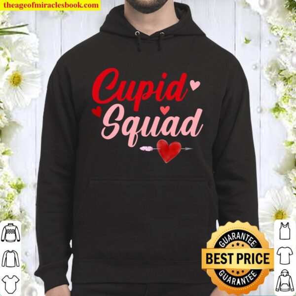 Cupid Squad Hearts Funny Valentine’s Day Gifts For Group Hoodie