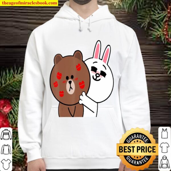 Cute Brown Bear Cony Bunny Rabbit Shower Me With Love Kisses Hoodie