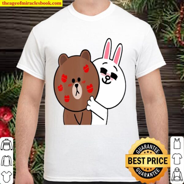 Cute Brown Bear Cony Bunny Rabbit Shower Me With Love Kisses Shirt