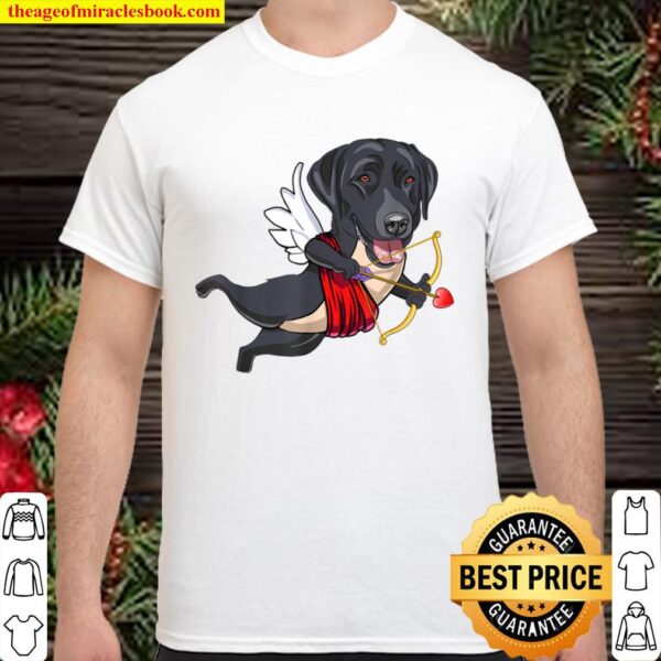 Cute Dog Larbrador Love Wing Adorable Valentine Day Shirt