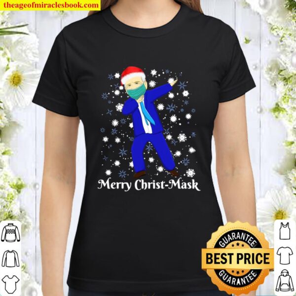 Dabbing Biden Merry Christmask Christmas 2020 Family Gift Classic Women T-Shirt