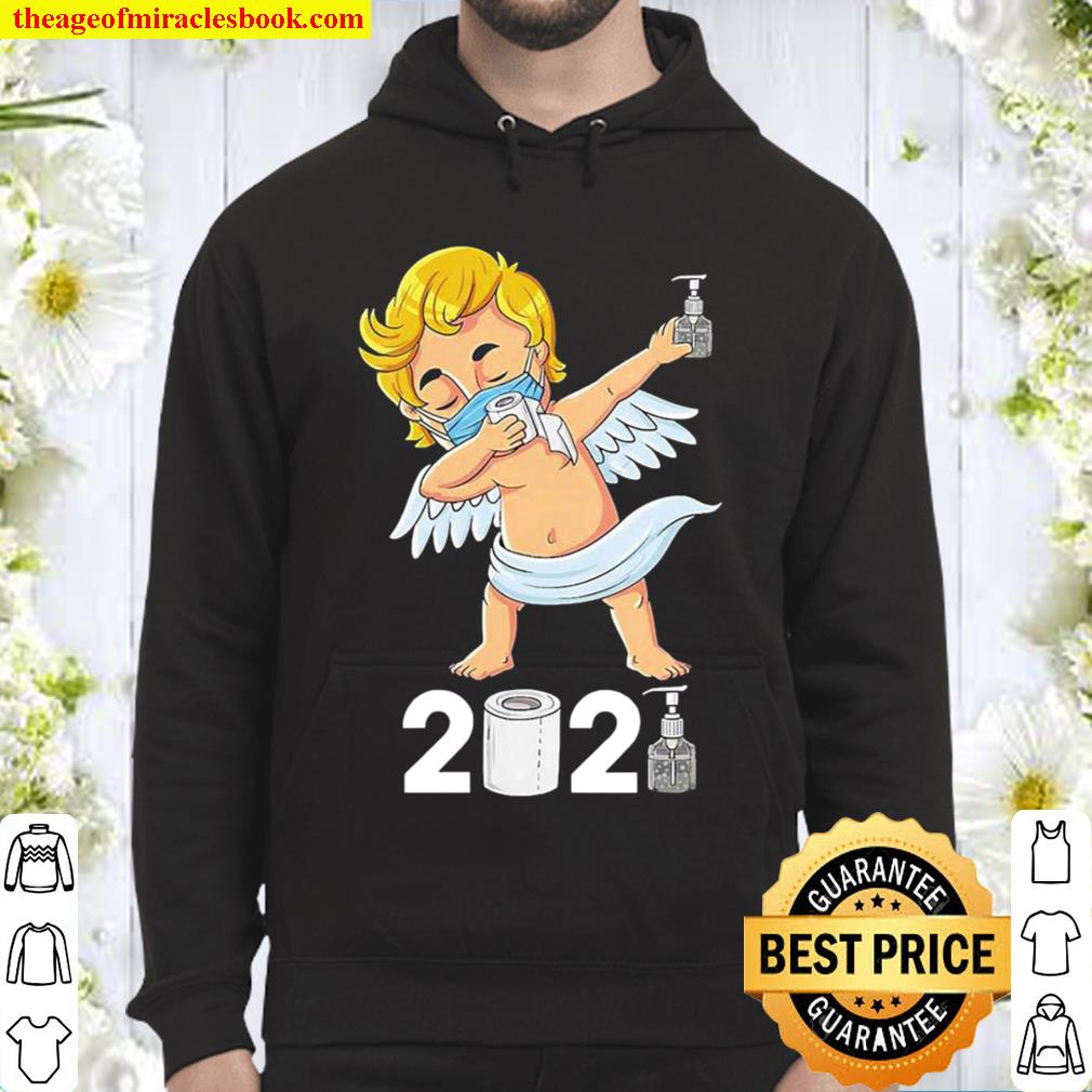 Dabbing cupid in a mask funny valentines day 2021 dab Hoodie