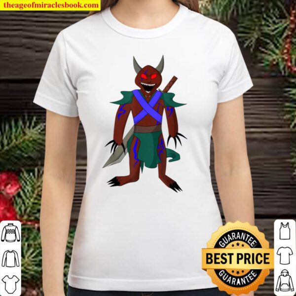 Demon Ninja Fighter Classic Women T-Shirt