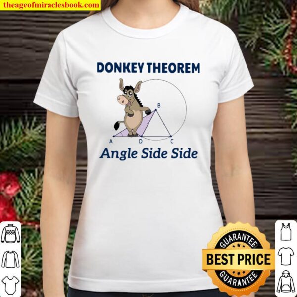Donkey Theorem Angle Side Side Classic Women T-Shirt