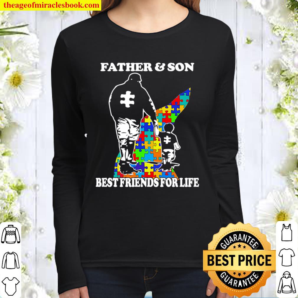 Father and Son BEST FRIENDS FOR LIFE Women Long Sleeved