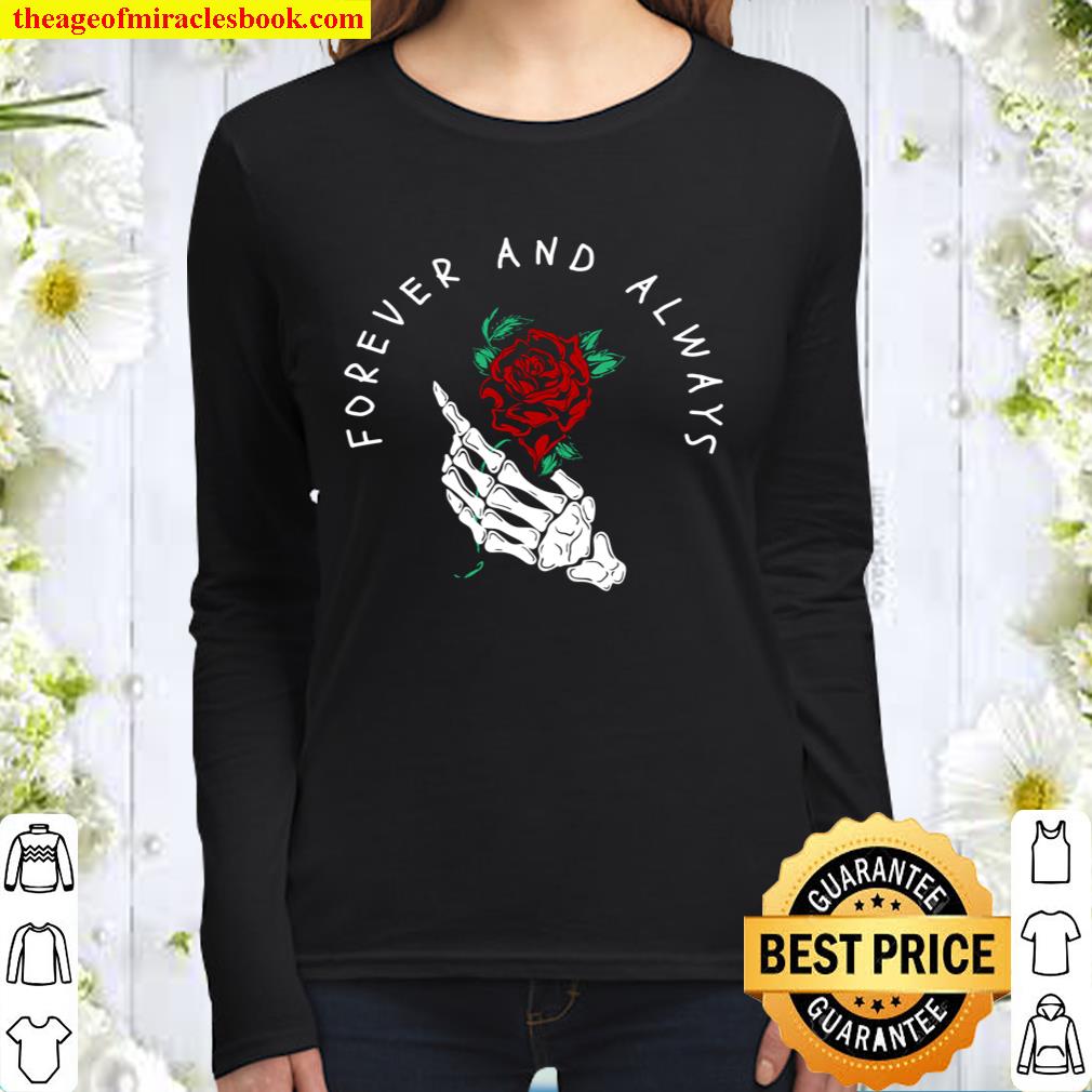 Forever and always Rose - Sad Aesthetic Edgy Streetwear Women Long Sleeved