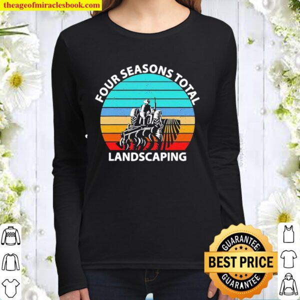 Four seasons total landscaping vintage Women Long Sleeved