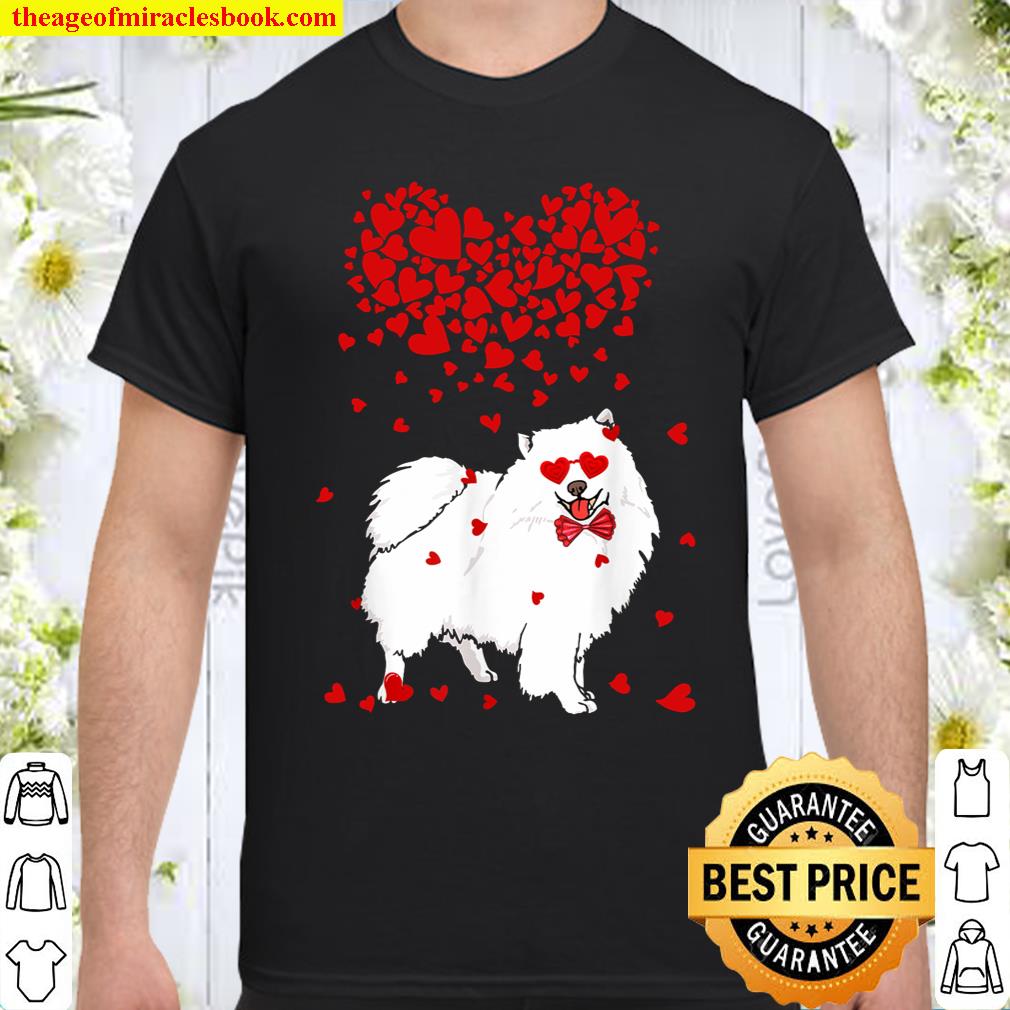 Funny American Eskimo Outfit Dog Lover Valentine Gifts Shirt