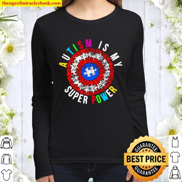 Funny Autism Is My Superpower Women Long Sleeved