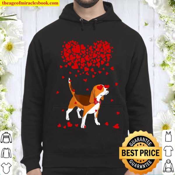 Funny Beagle Outfit Dog Lover Valentine Gifts Hoodie