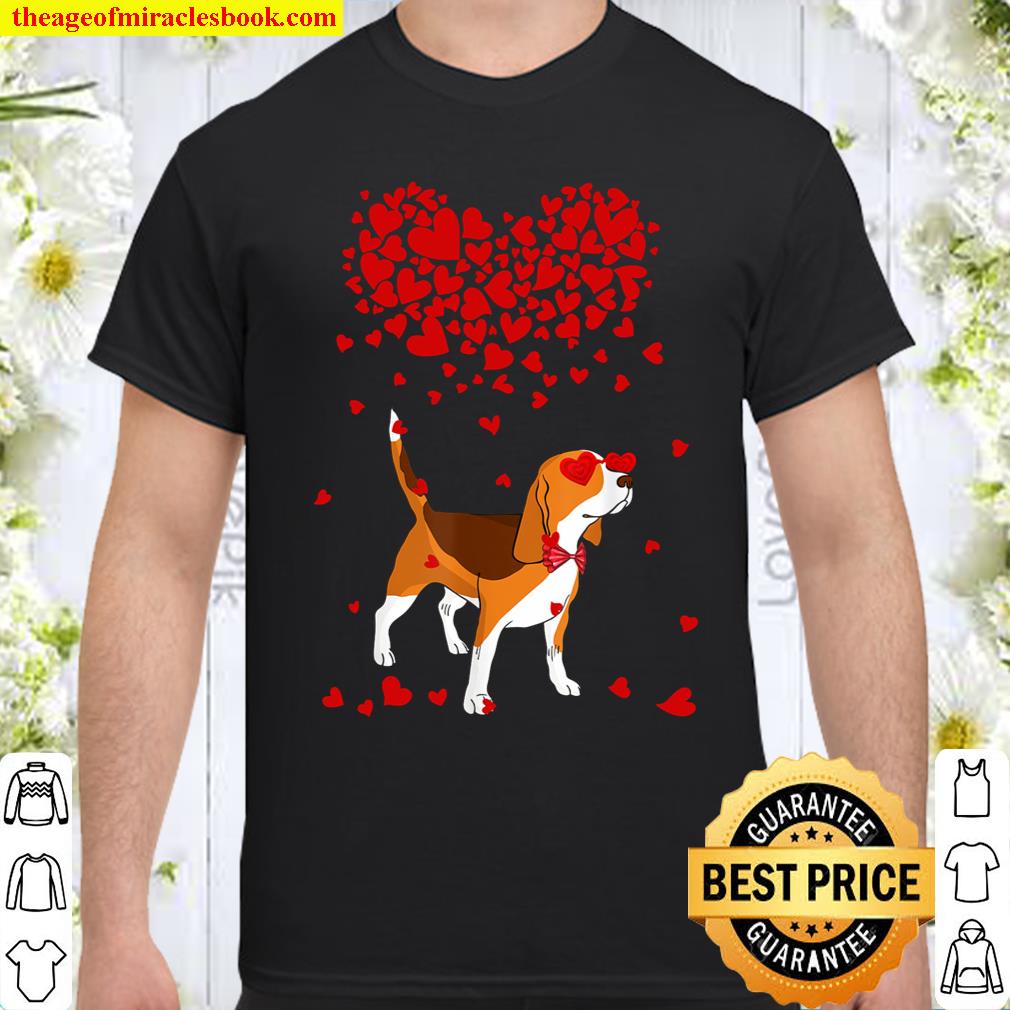 Funny Beagle Outfit Dog Lover Valentine Gifts Shirt