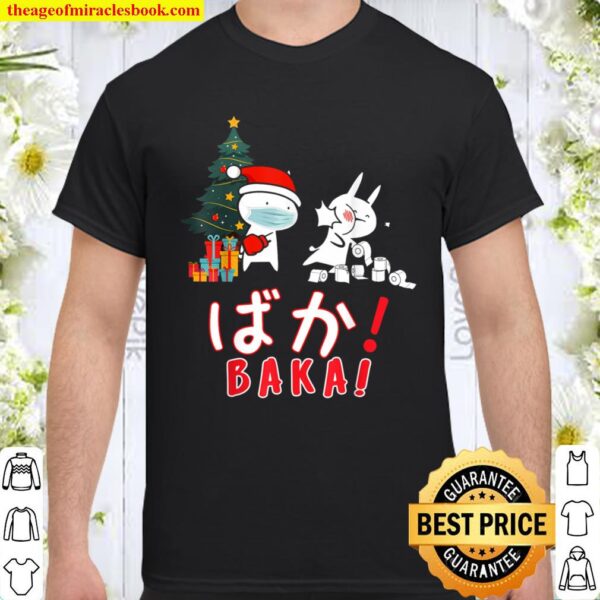 Funny Christmas Pajama, Anime Baka Idiot, Mask Toilet Paper Shirt
