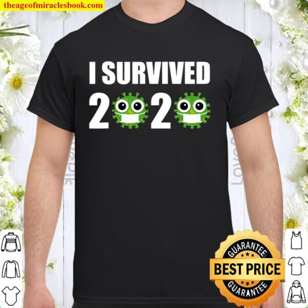 Funny I Survived 2020 New Year’s Eve Christmas Holiday Shirt