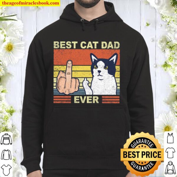Funny Ragdoll Cat And Dad_Best Cat Dad Ever Hoodie
