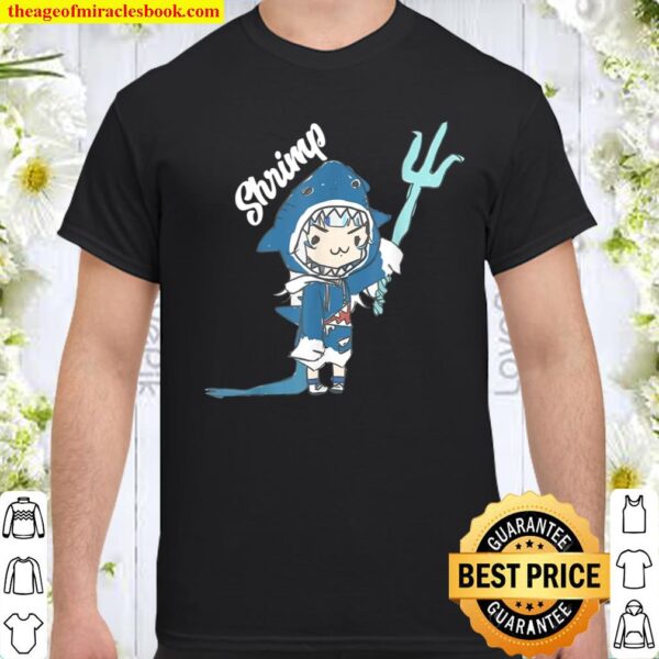 Gawr Gura Senzawa Face Shrimp Funny Cool Gift Shirt