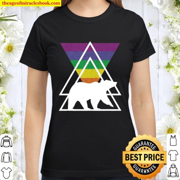Gay Pride Sweater Gay Bear Pride Flag LGBTQ LGBT Gay Art Pride 2021 Lg Classic Women T-Shirt