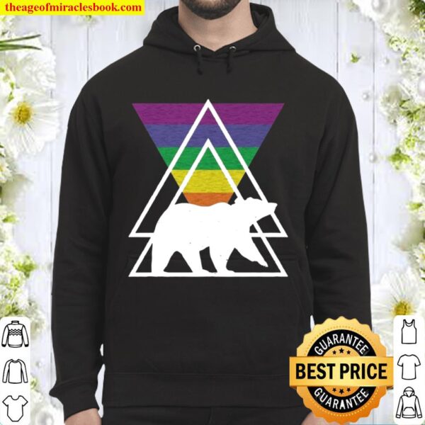 Gay Pride Sweater Gay Bear Pride Flag LGBTQ LGBT Gay Art Pride 2021 Lg Hoodie