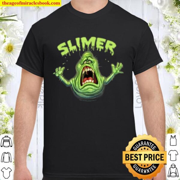 Ghostbusters Slimer Neon Portrait Shirt
